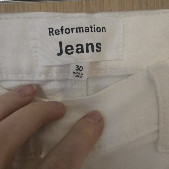 Reformation White Women's Jeans - Picture 10 of 11